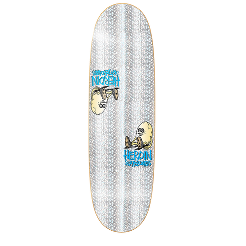 Heroin Symmetrical Holographic Egg 9.25in Skateboard Deck