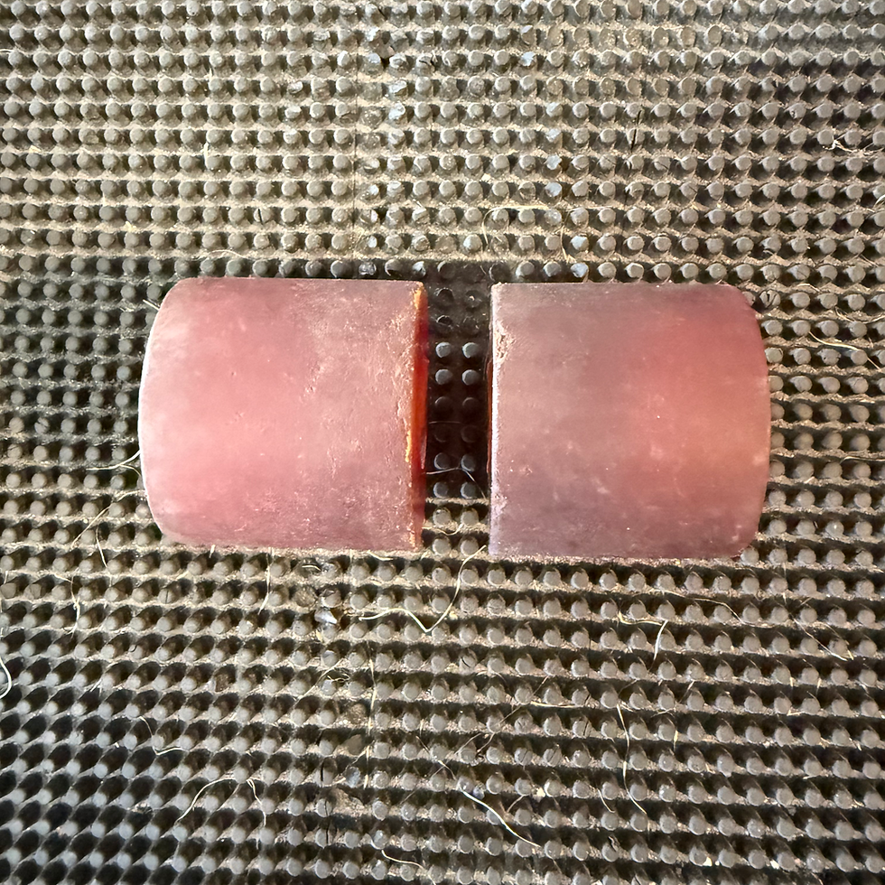 Thumbnail: Power Paw Clear Red 55mm 78a Skateboard Wheels