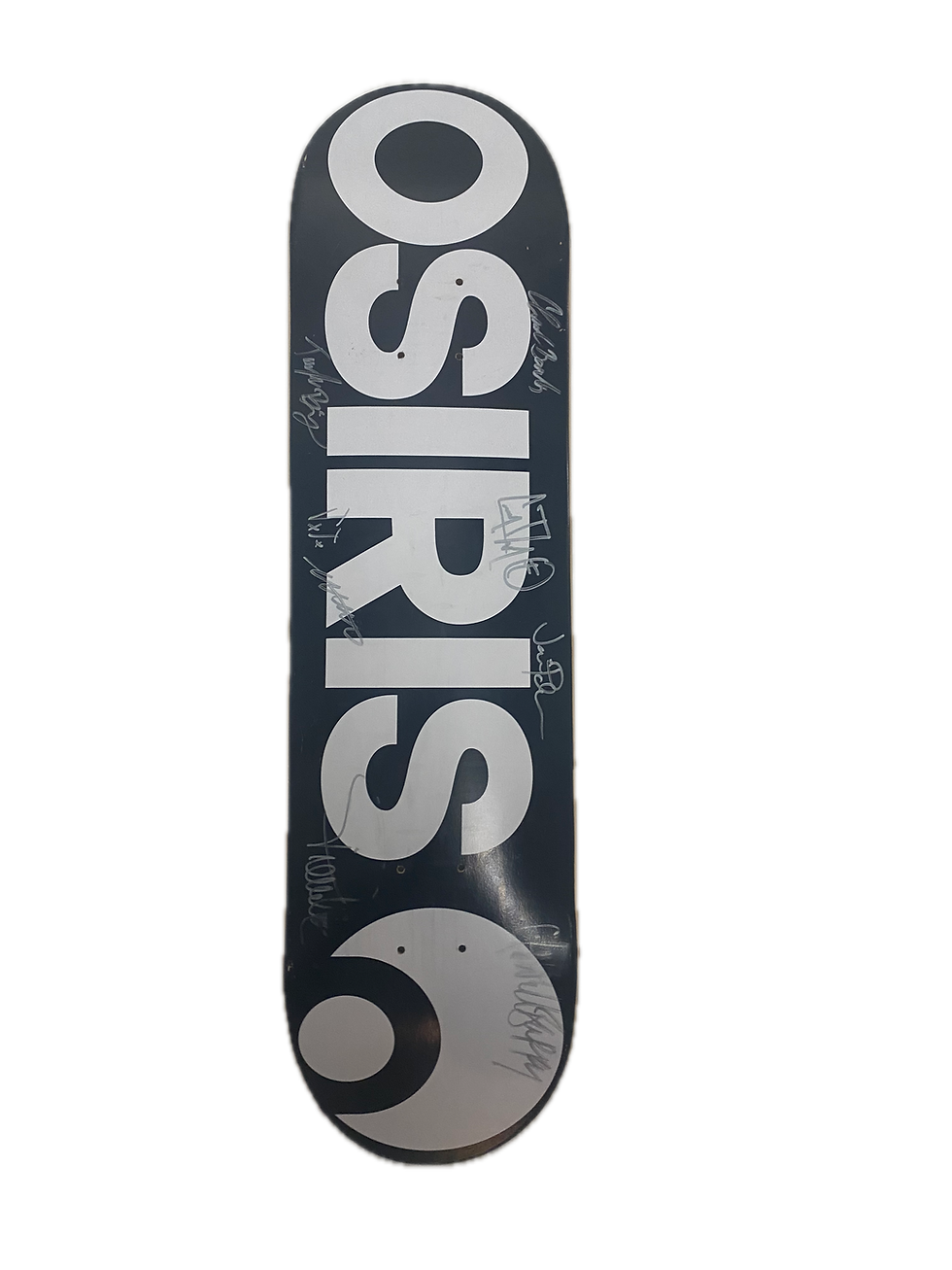 Thumbnail: Osiris Logo Signed By Pros 8in Skateboard Deck