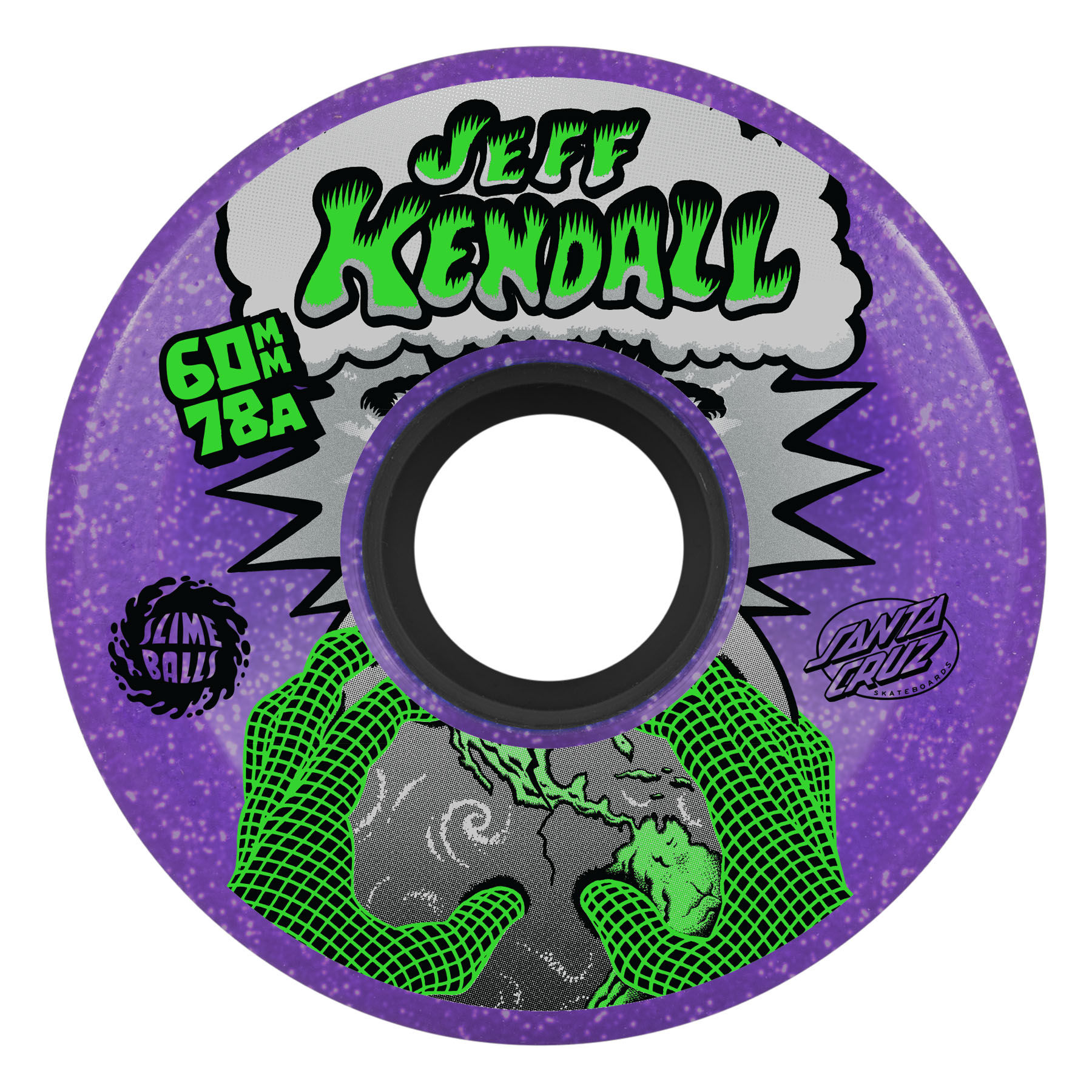 Slime Balls Jeff Kendall End of the World Purple 60mm 78a Skateboard Wheels