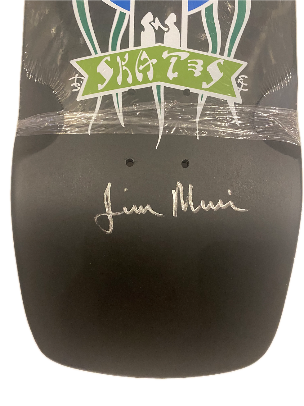 Thumbnail: Dogtown Red/Black/Green Jim Muir Signed 9in Skateboard Deck