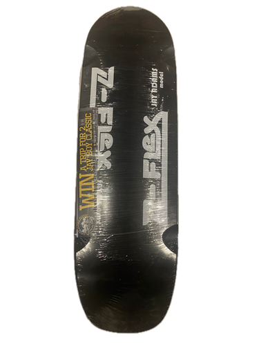 Z Flex Jay Adams Pro Model 9.50in Black/White Skateboard Deck