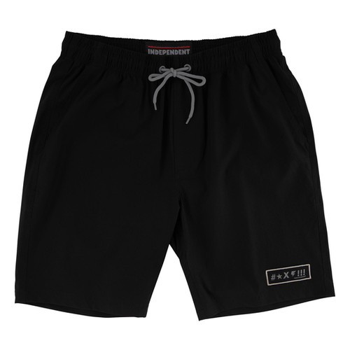 Independent Exclamation Hybrid Black Shorts Insanity Boardshop