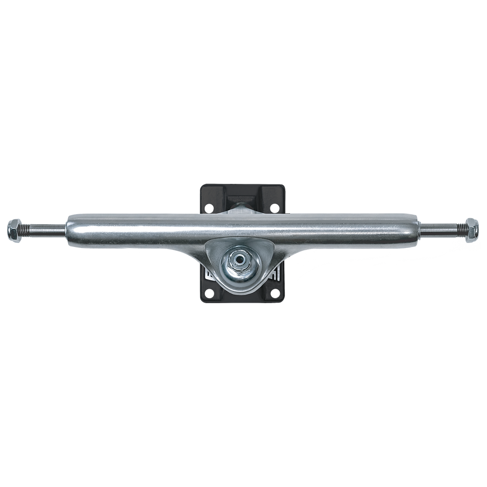Thumbnail: Slappy ST1 Hollow Wide Boy 11.00in Silver/Black Skateboard Trucks