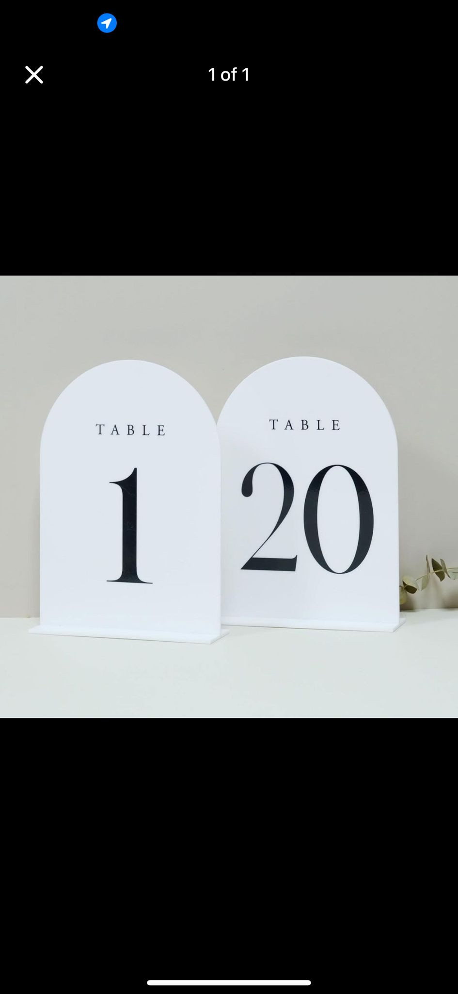 Table Numbers