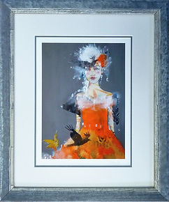 Picture framed at Handmade Framing and Gallery on the North Devon, North Cornwall boarder between Bideford and Bude