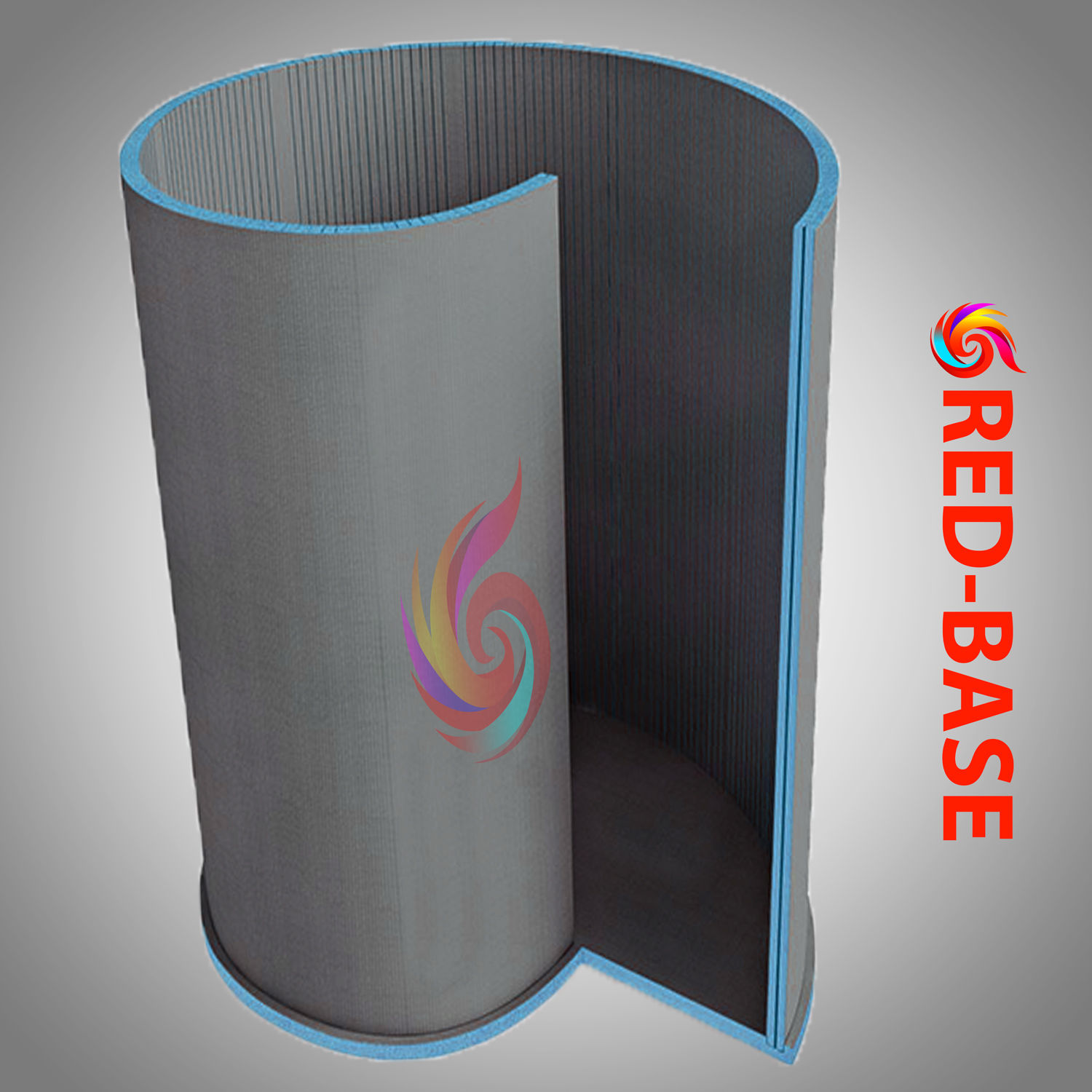 The Snail-Shell Shower, made with XPS Foam – from RED-BASE.