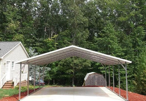 A-Frame Carport installed