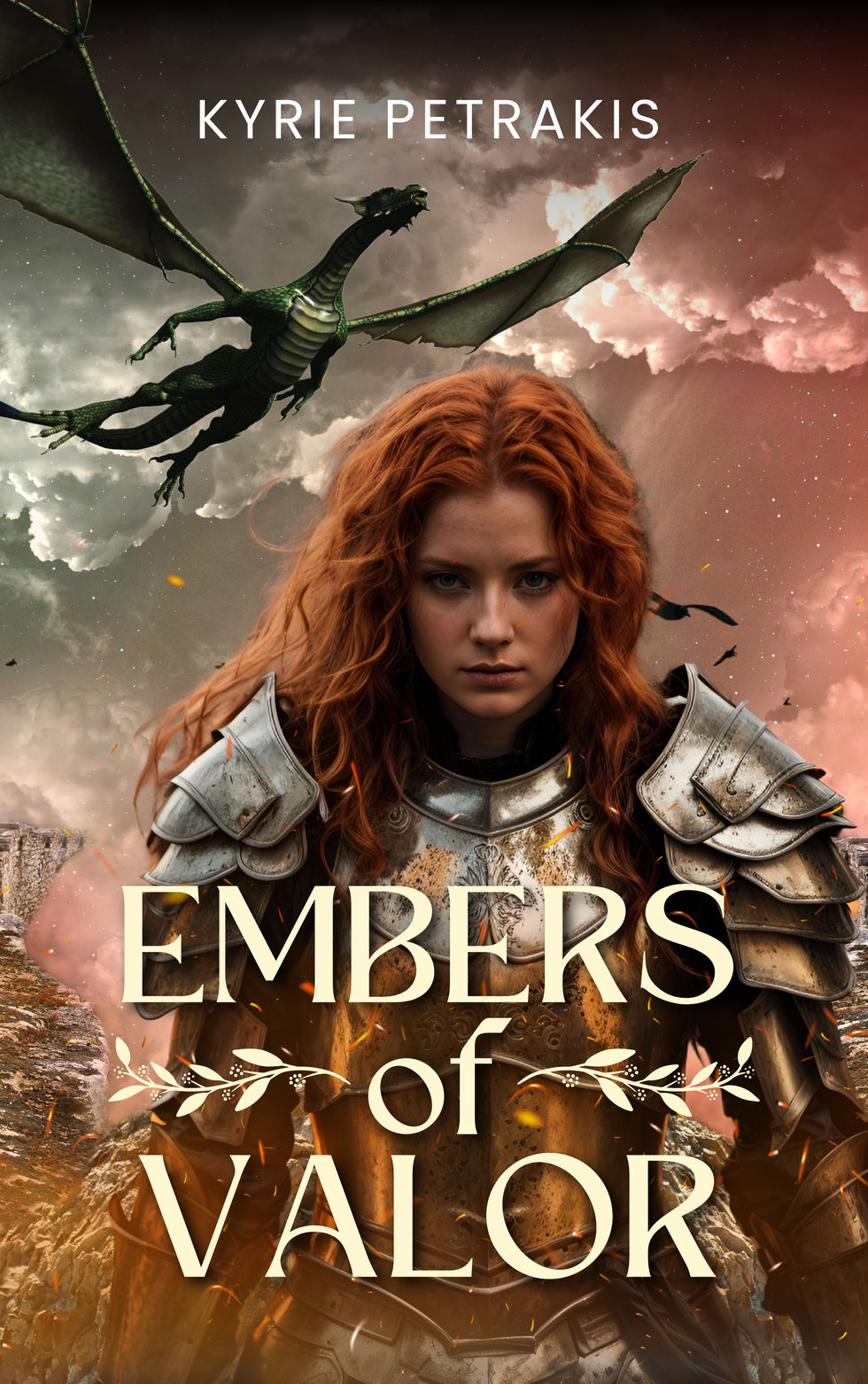 Brown and Red Modern Fantasy Book Cover