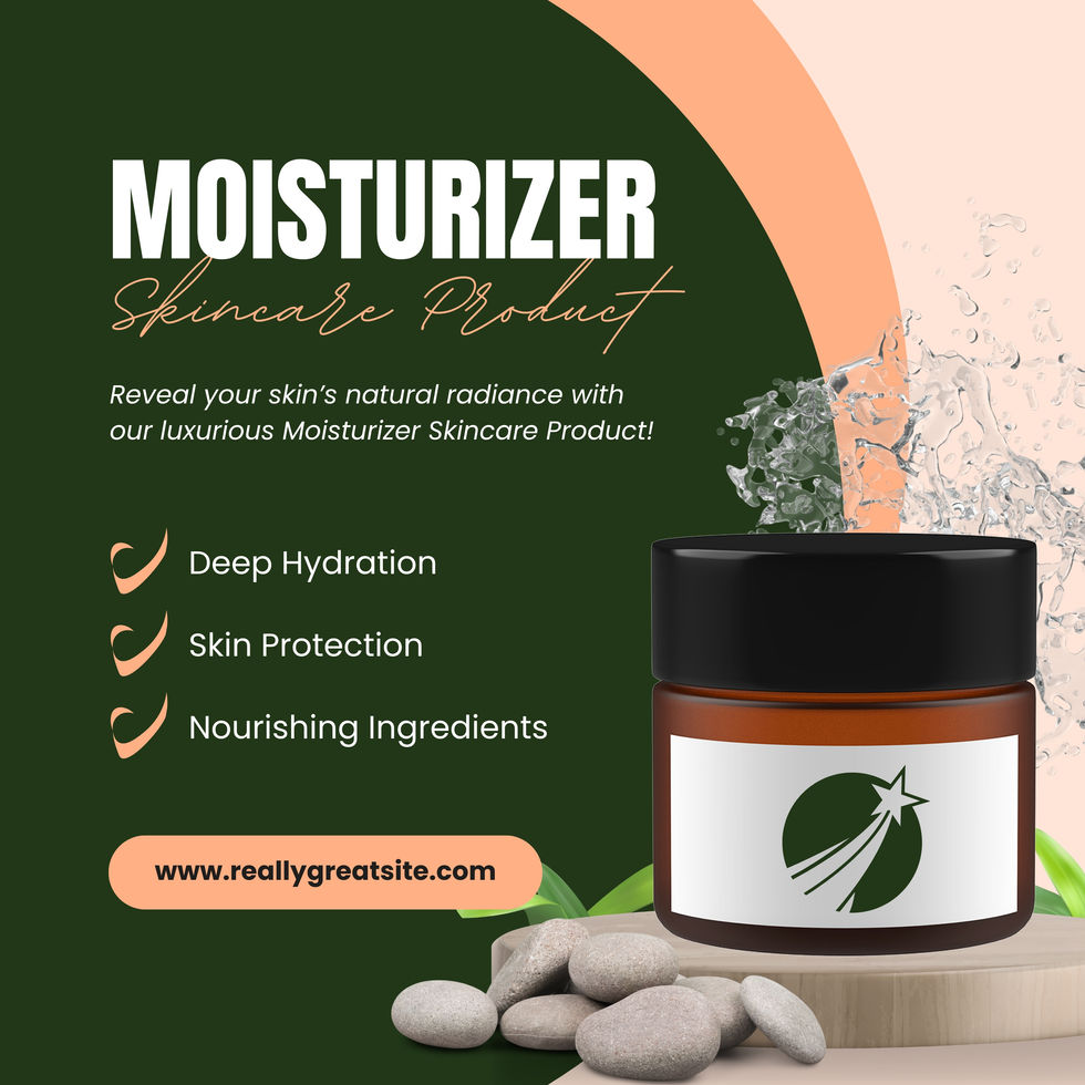 an advertisement for a moisturizer skincare product