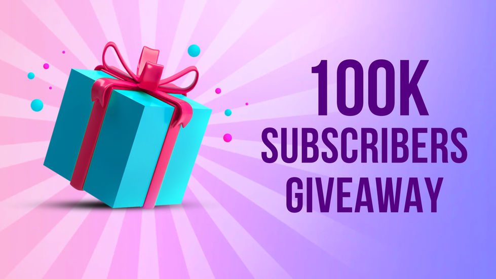 Colorful Giveaway YouTube Thumbnail