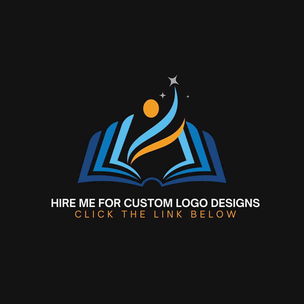 a logo that says hire me for custom logo designs