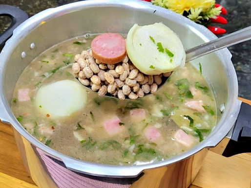 Como cozinhar feijão em 15 minutos e ele sair do fogo já temperado e pronto para servir.