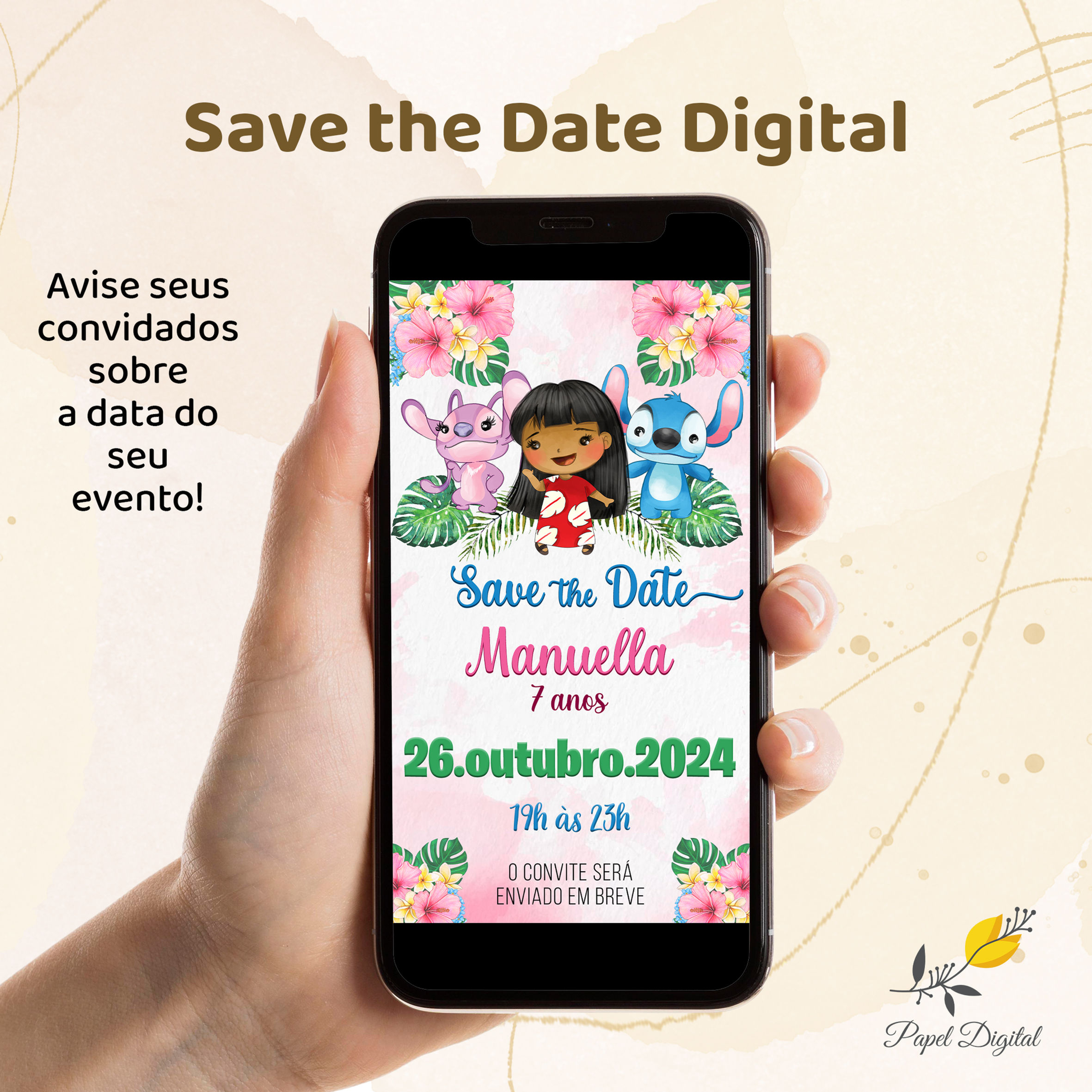 Save the Date Lilo e Stitch