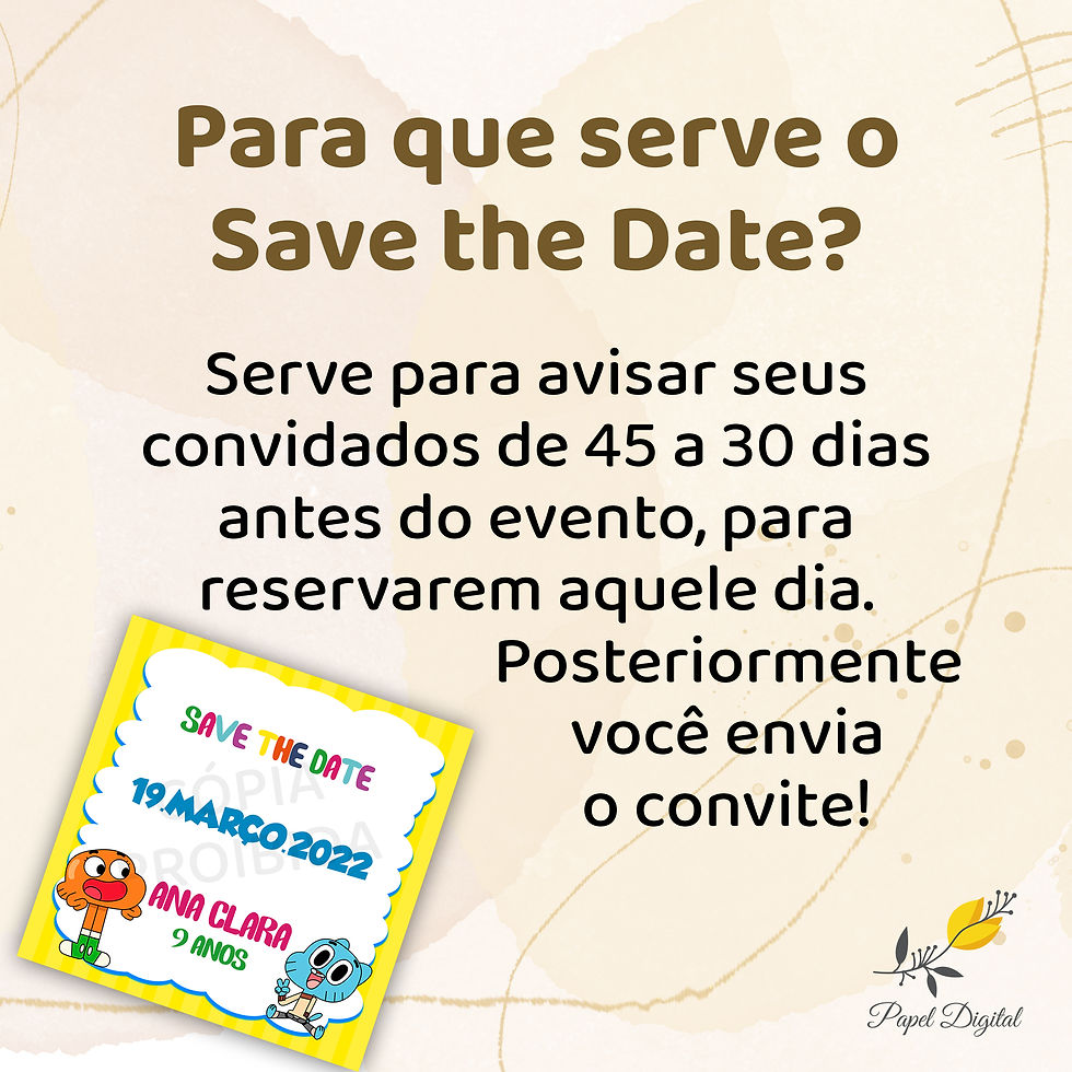 Miniatura: Save the Date Incrível Mundo de Gumball