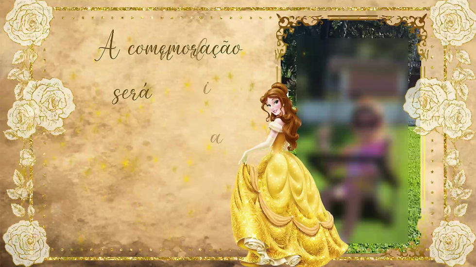 Miniatura: Convite Animado Bela e a Fera
