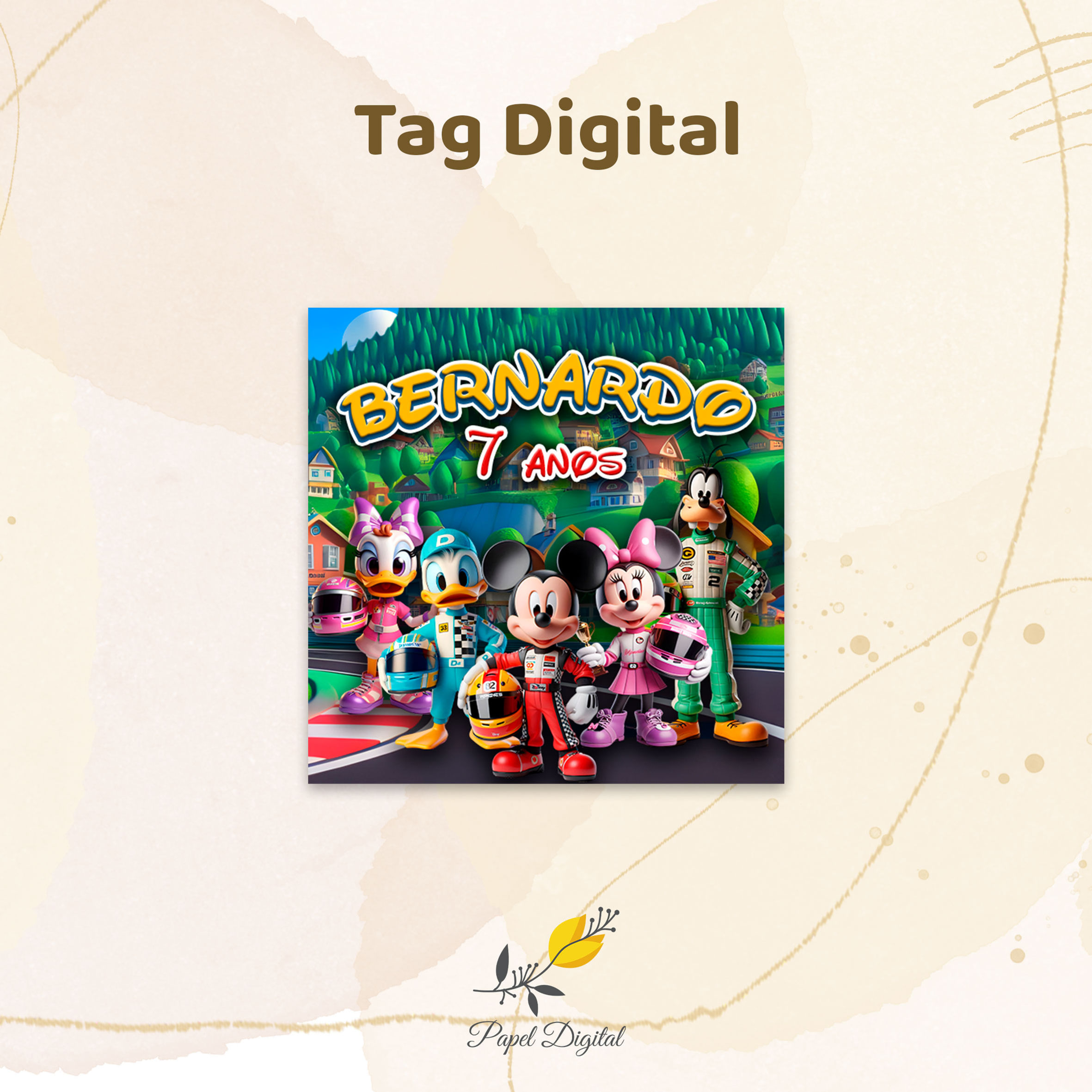 Tag Mickey Modelo 7