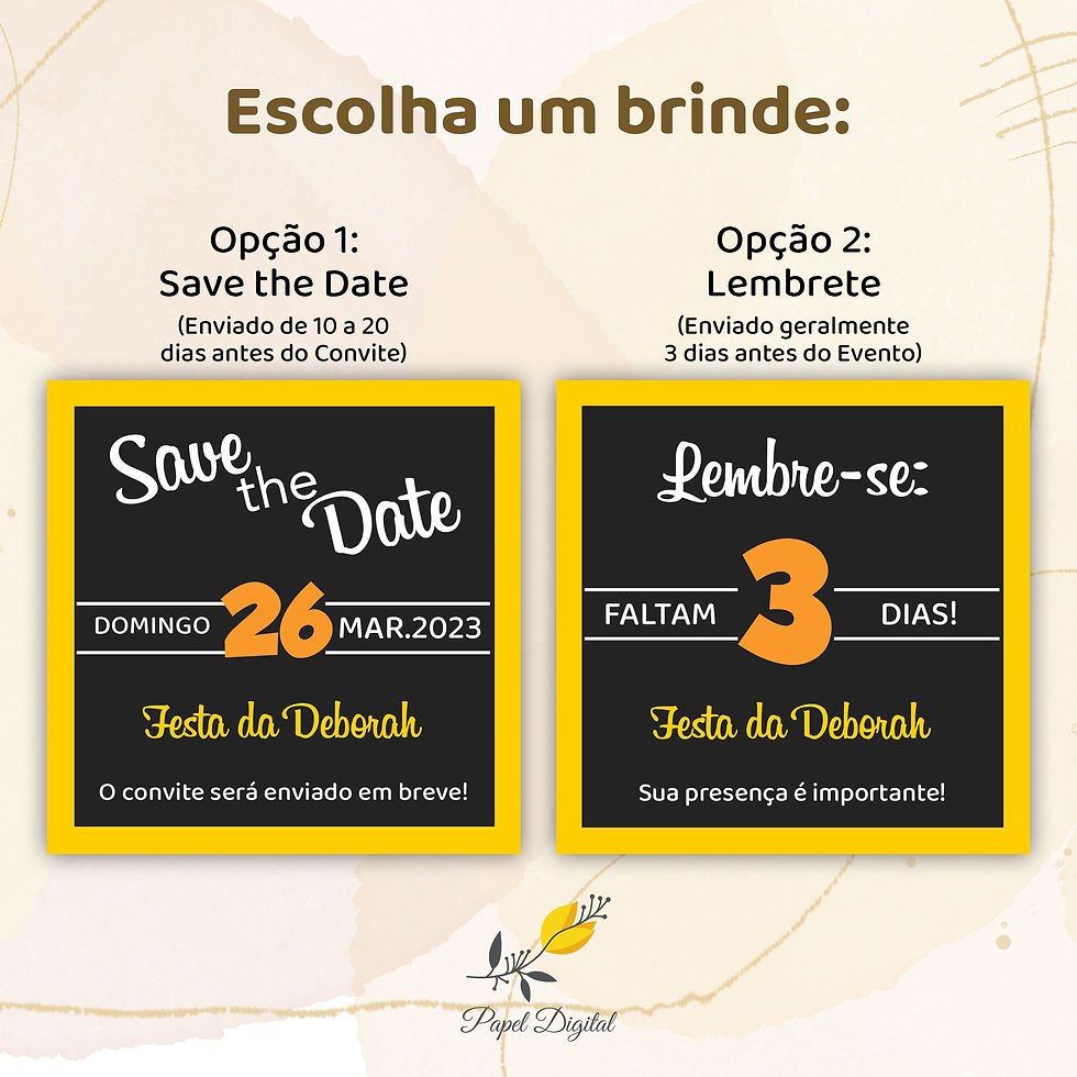 Miniatura: Convite Digital Aniversário Adulto Modelo2