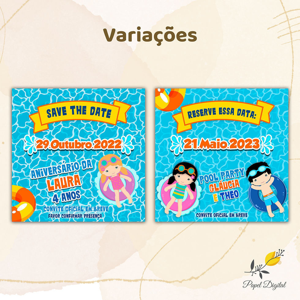 Miniatura: Save the Date Festa na Piscina