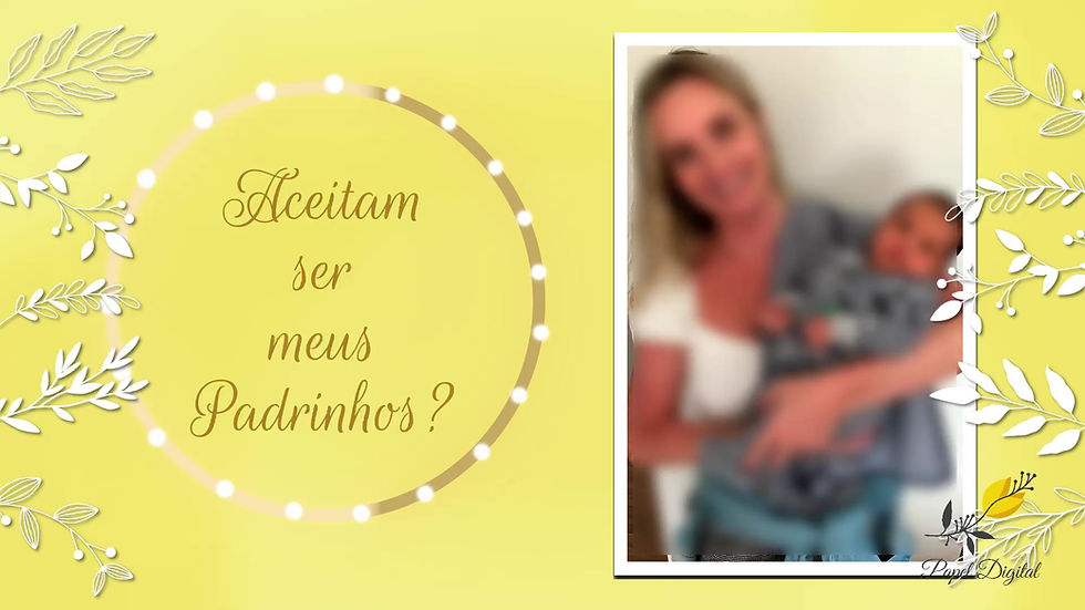 Miniatura: Convite Animado Padrinhos Batizado