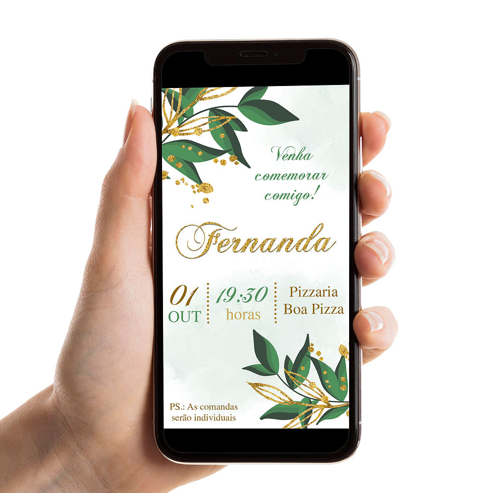 Convite Digital Aniversário Adulto Modelo36