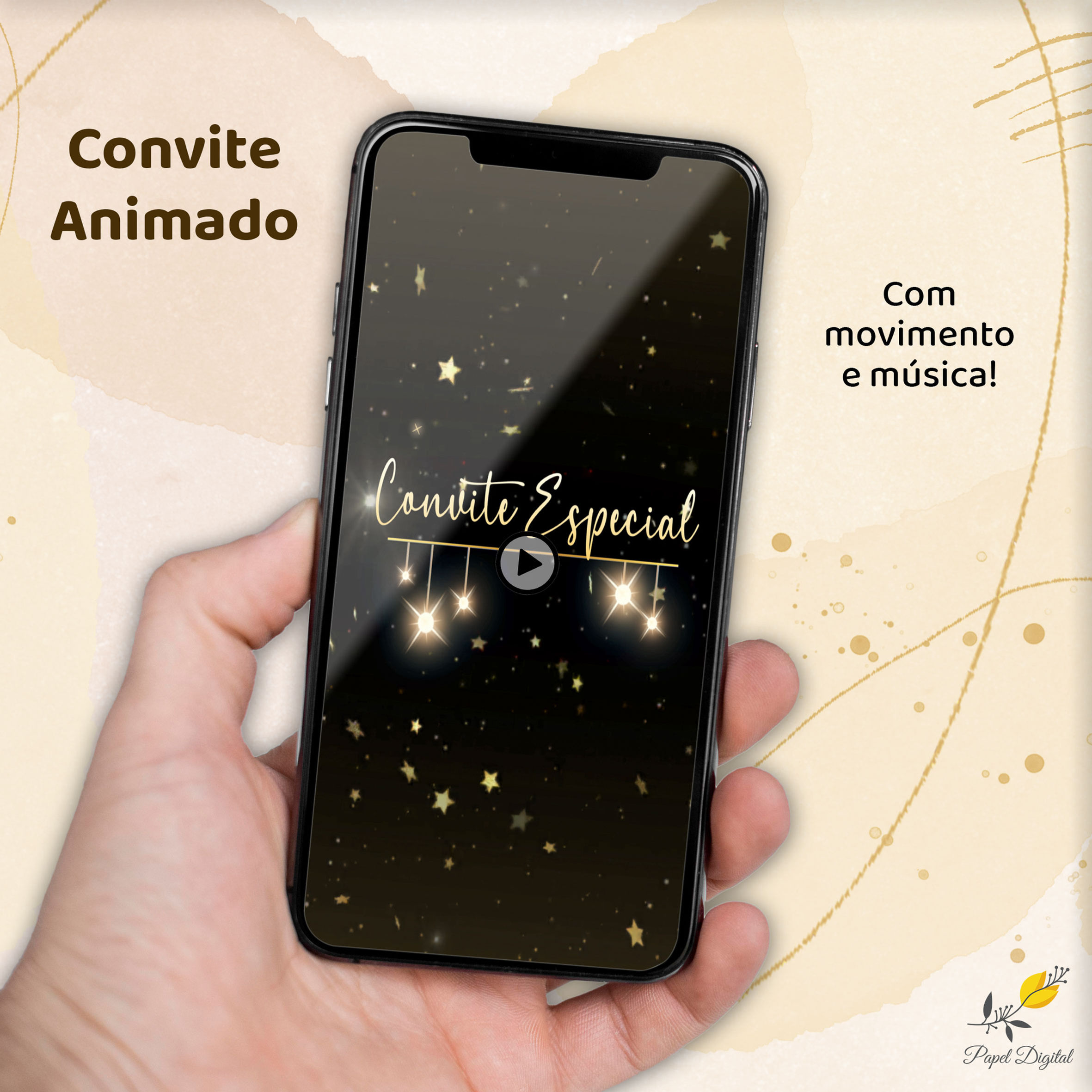 Convite Animado Festa à Fantasia