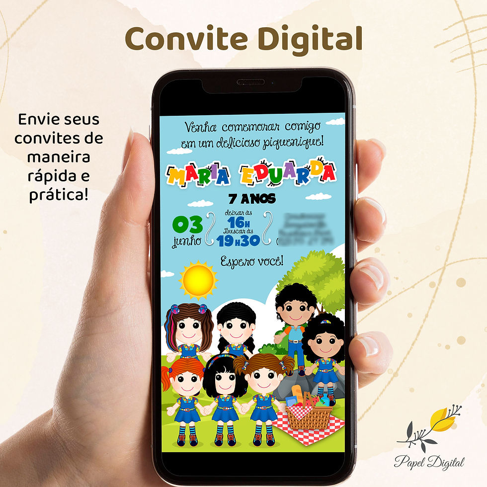 Convite Digital Chiquititas