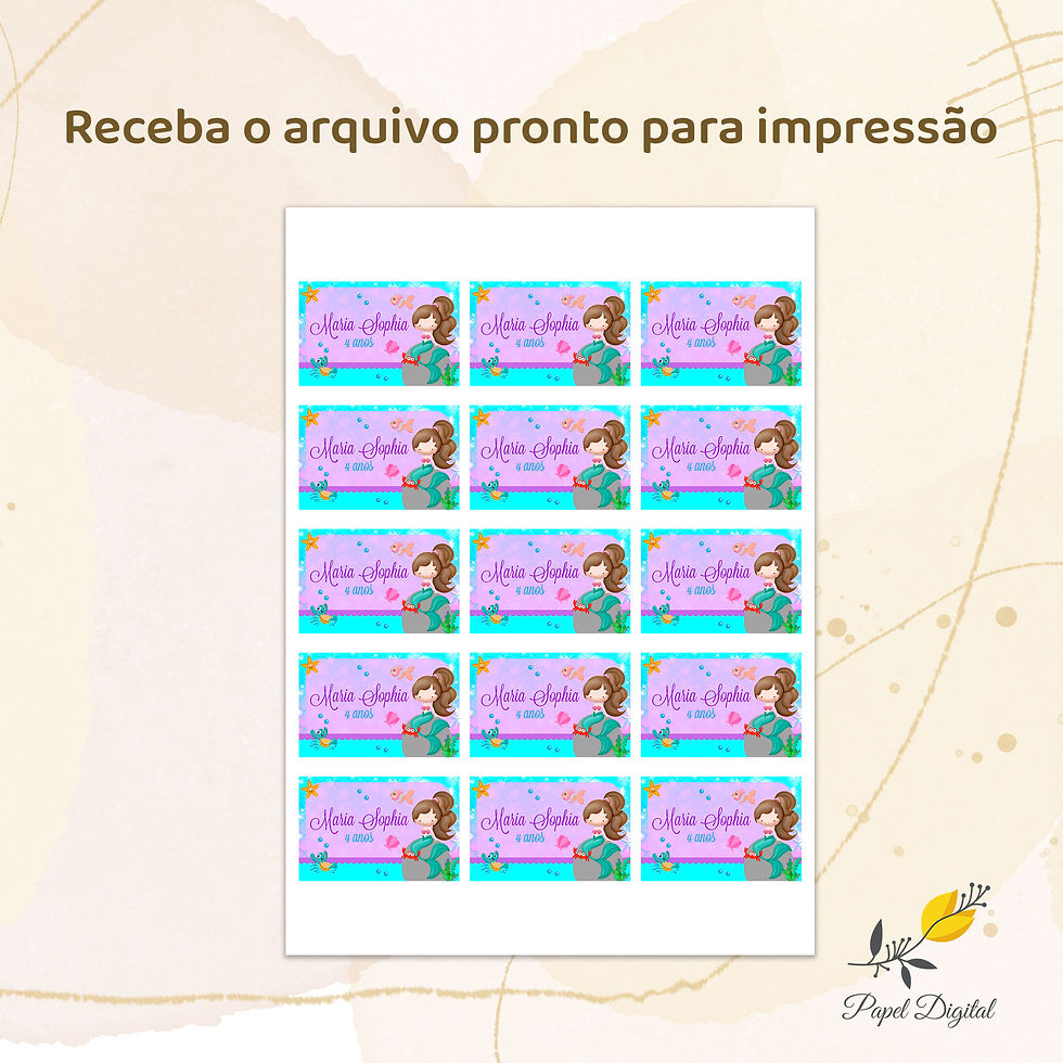 Miniatura: Tag Sereia Modelo 1