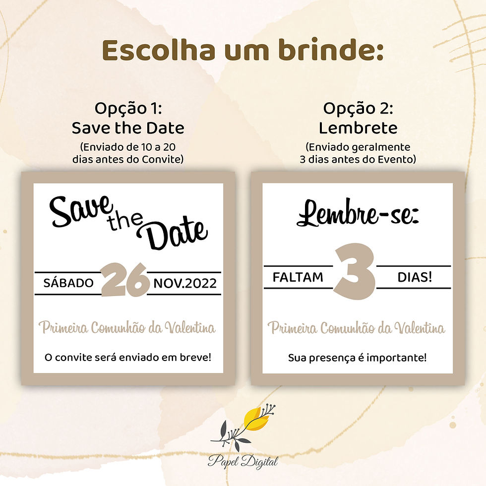 Miniatura: Convite Digital Primeira Comunhão Modelo 3