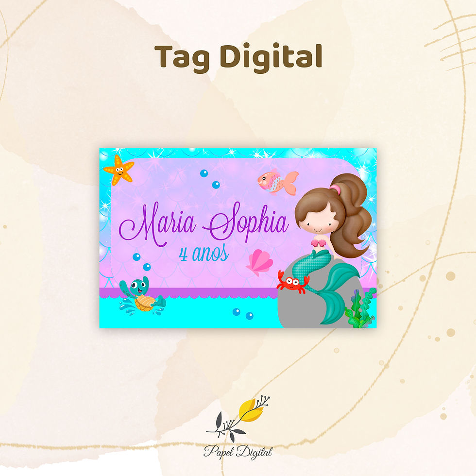 Tag Sereia Modelo 1
