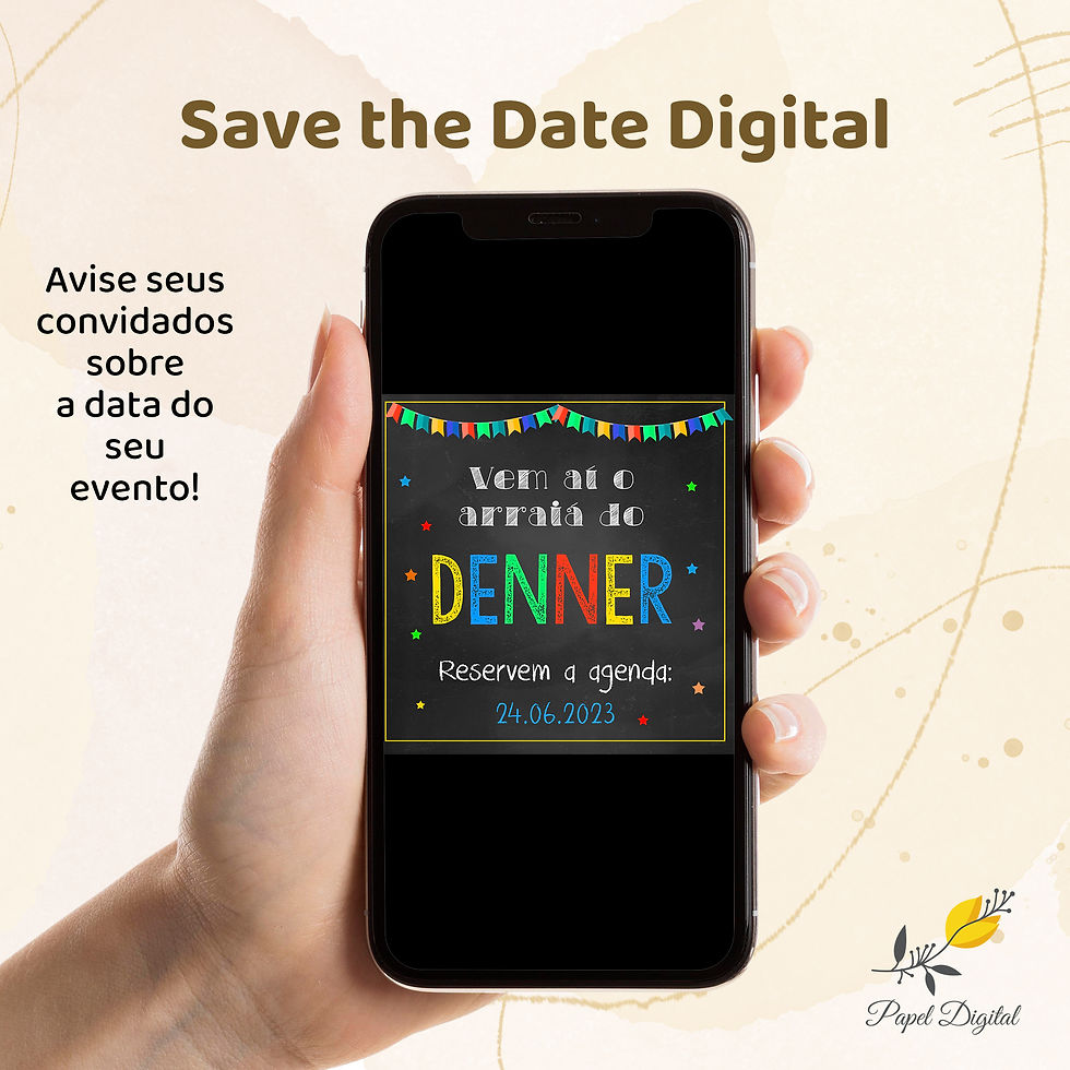 Save the Date Festa Junina Modelo 1