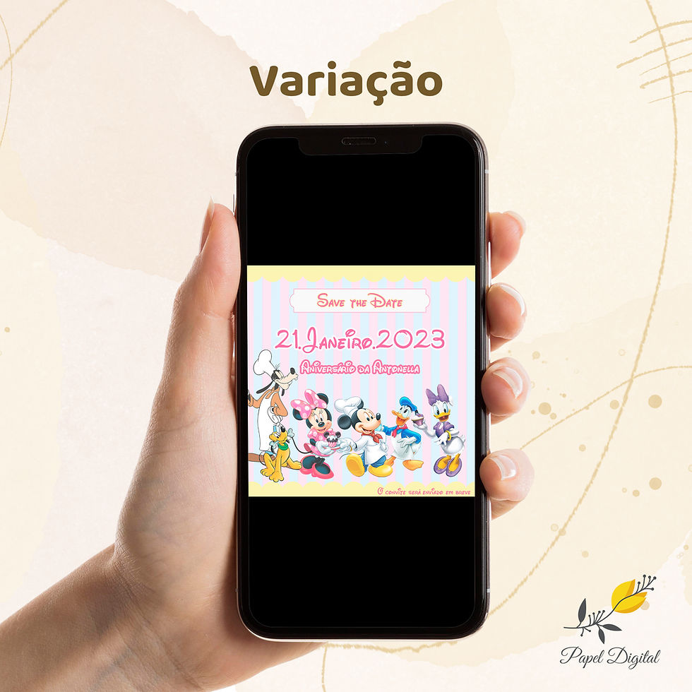 Miniatura: Save the Date Minnie Modelo 5