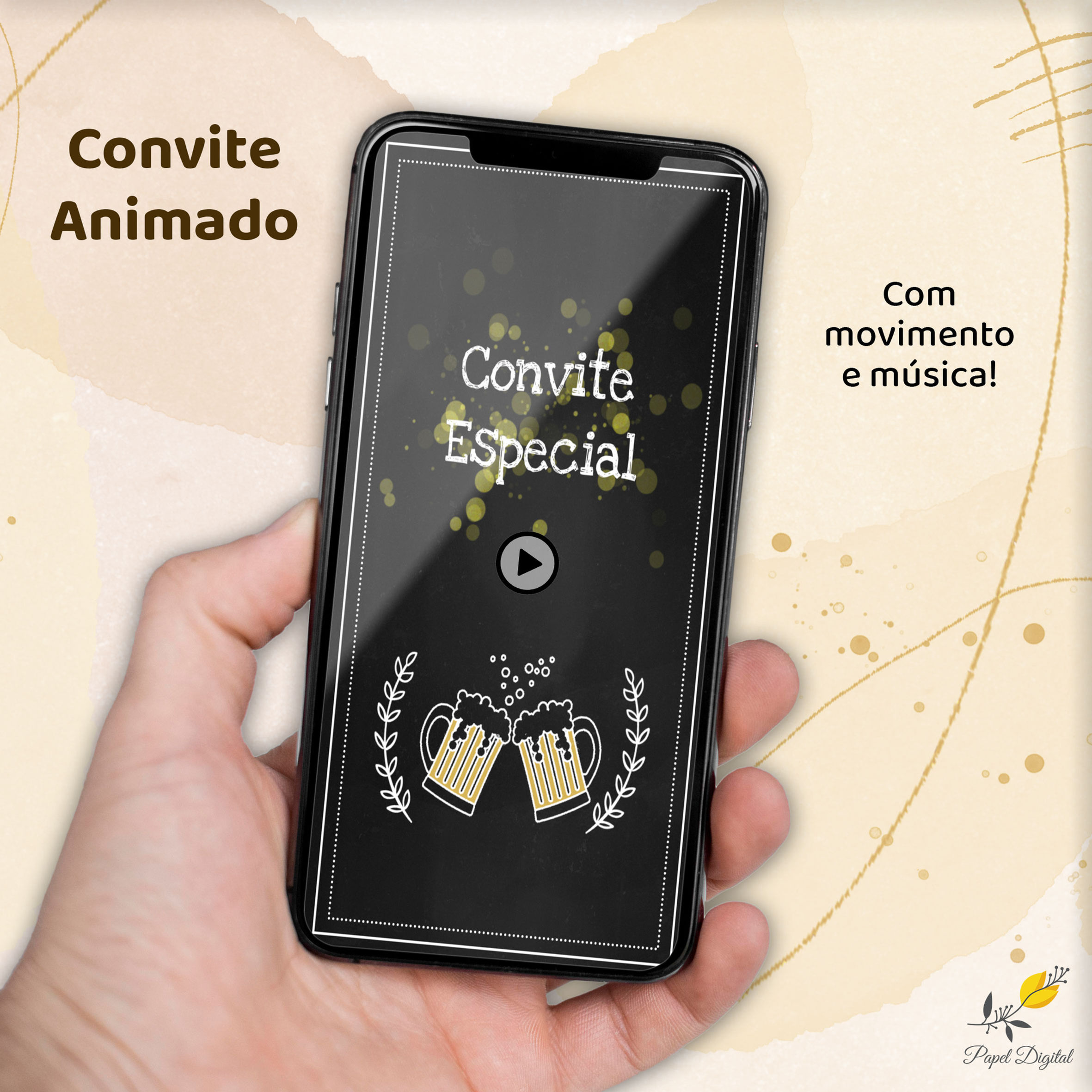 Convite Animado (Vídeo) Chá Bar