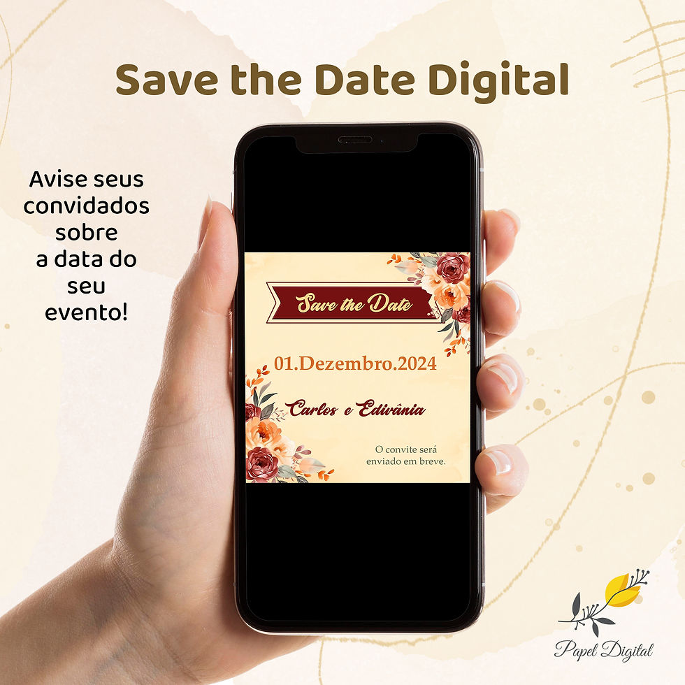 Save the Date Casamento Modelo 9