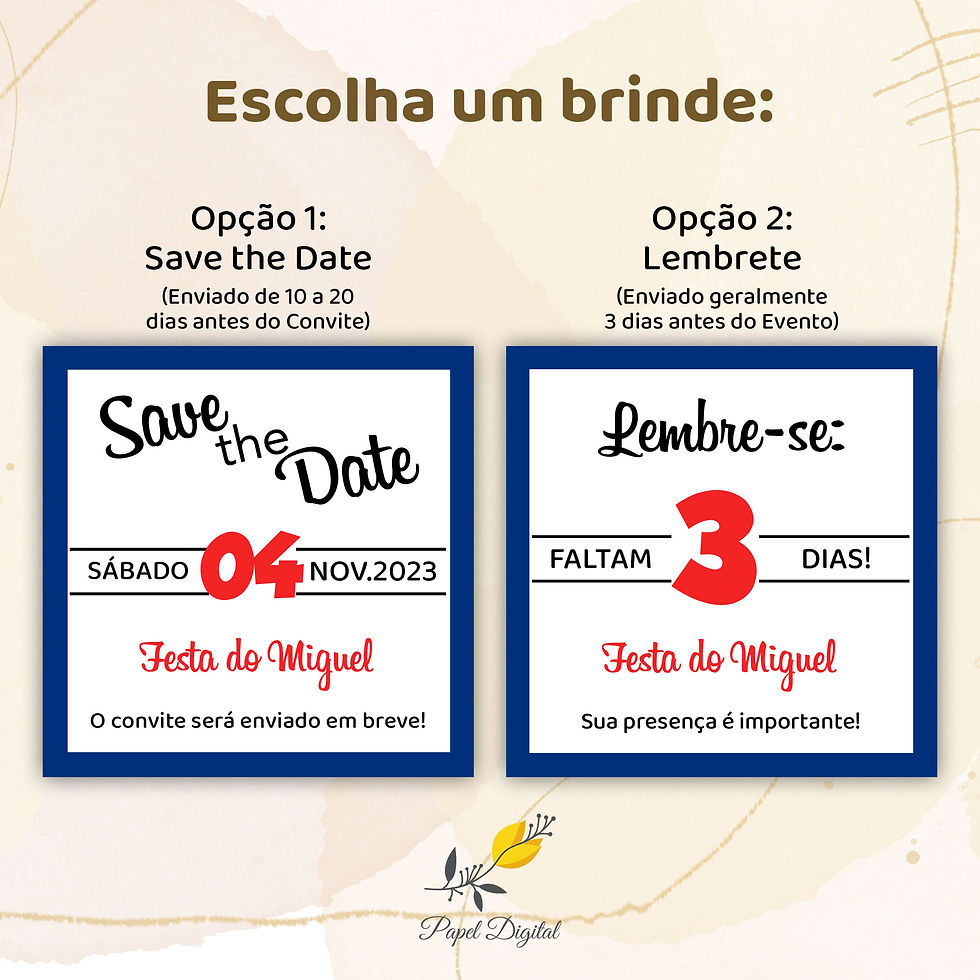 Miniatura: Convite Digital Pequeno Príncipe Modelo 3