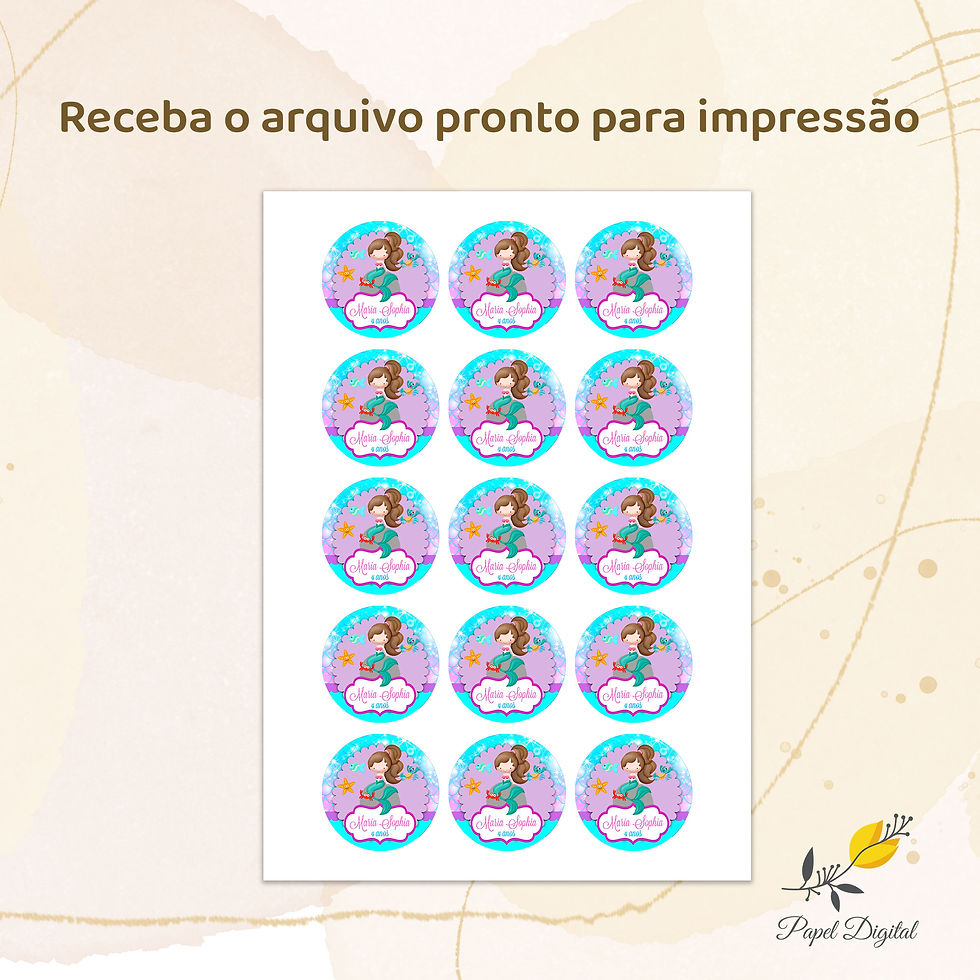 Miniatura: Tag Sereia Modelo 3