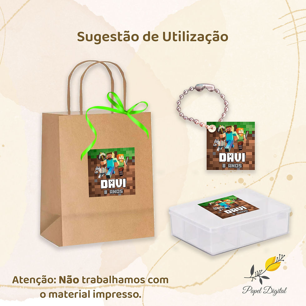 Miniatura: Tag Minecraft Modelo 1