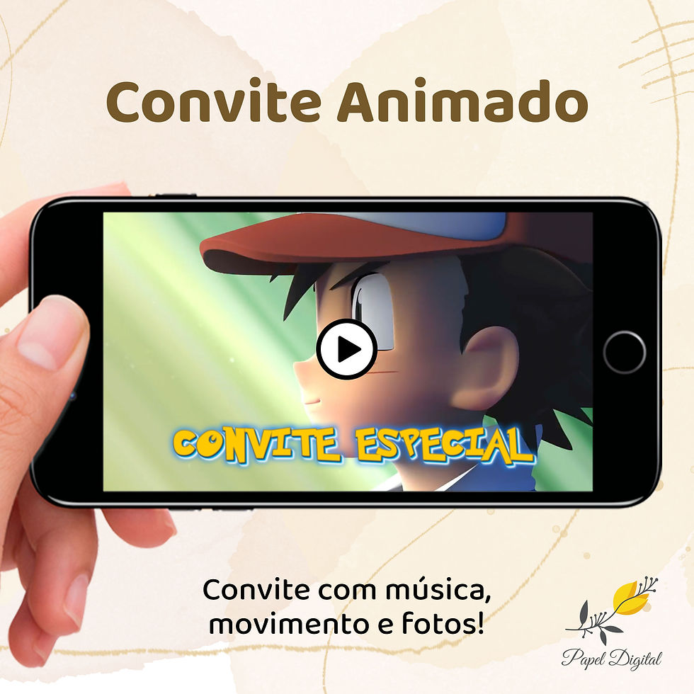Convite Animado Pokemon
