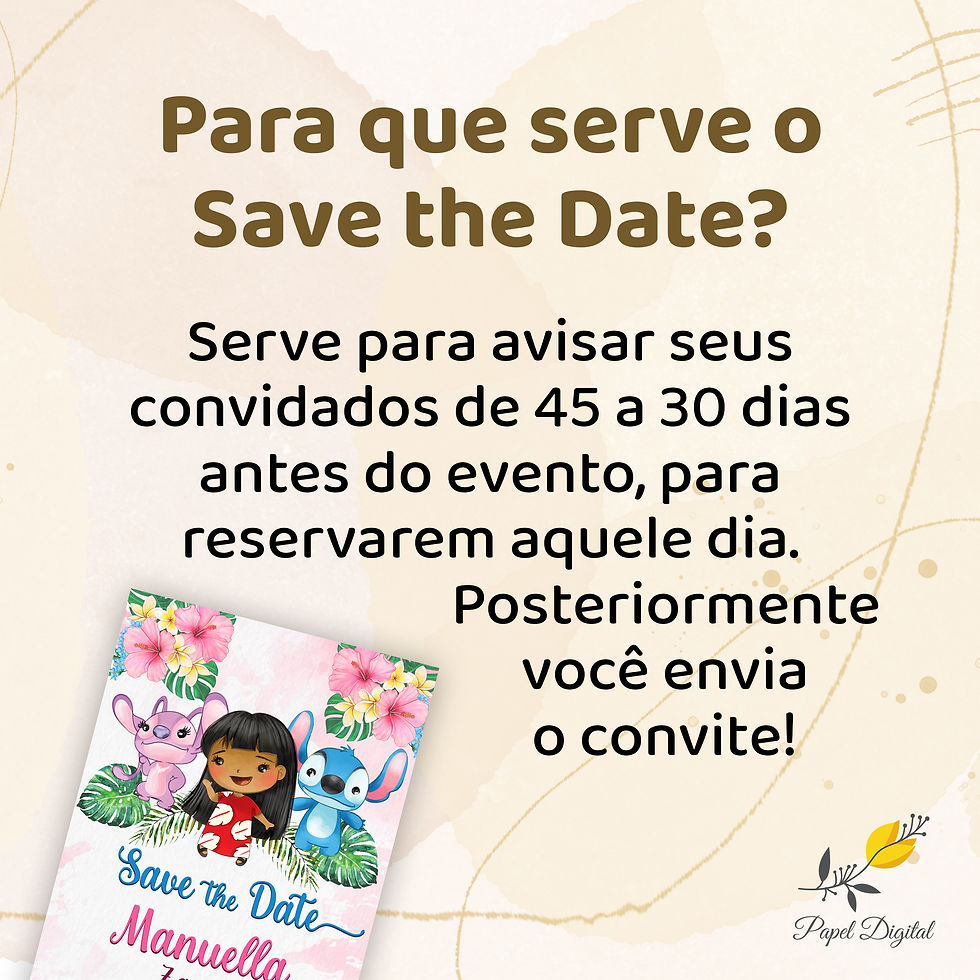 Miniatura: Save the Date Lilo e Stitch