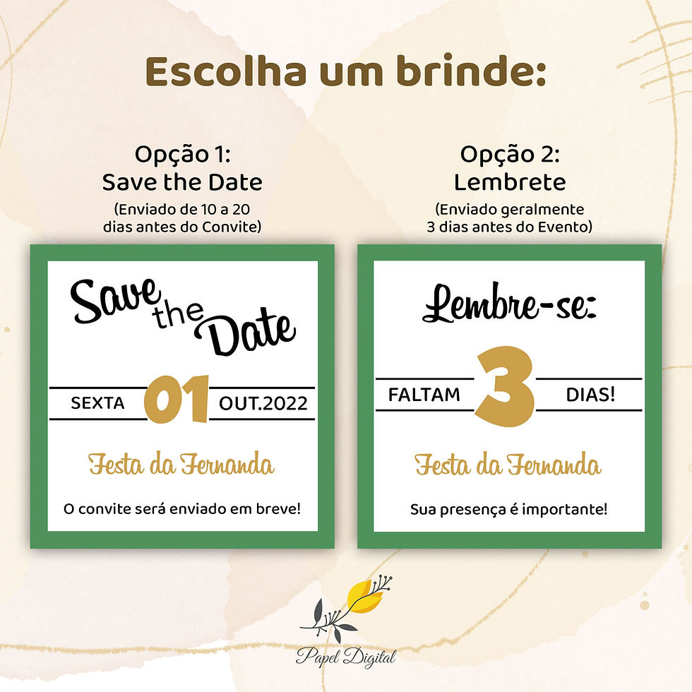 Miniatura: Convite Digital Aniversário Adulto Modelo36