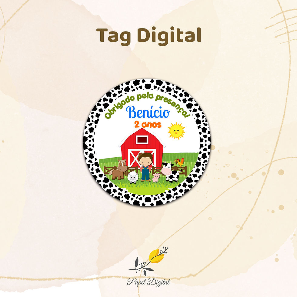 Tag Fazendinha Modelo 2
