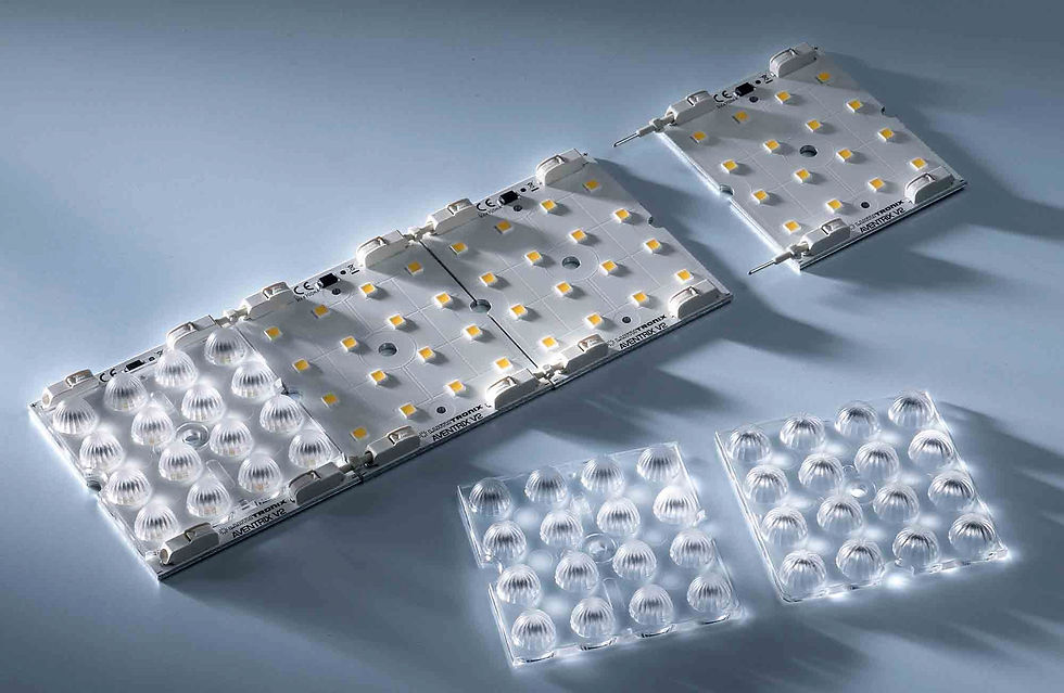 LED module for LED lighting high-density vertical farming with low heat output and precise light control.