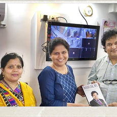 Best Wishes from Shaila Kanekar a well known TV Serial Producer and Actress with Parag and