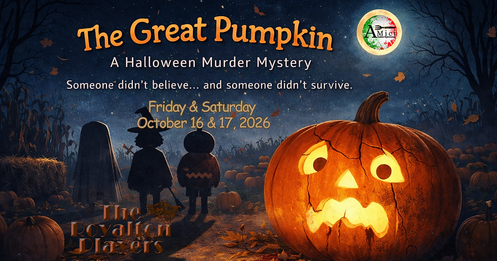 It's the Great Pumpkin Murder Mystery Dinner