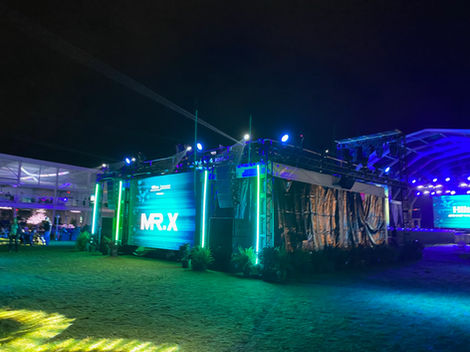 Lake Nona Hilton Vacation Concert Series Lighting Display