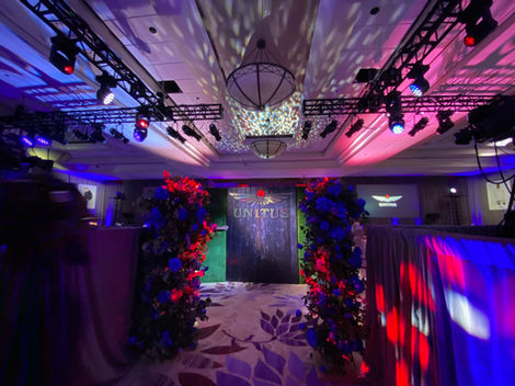 Unitus Clothing Launch Lighting Display