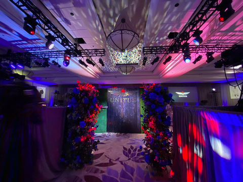 Unitus Clothing Launch Lighting Display