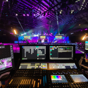 2023 Pop Warner Cheer Competition Lighting Display