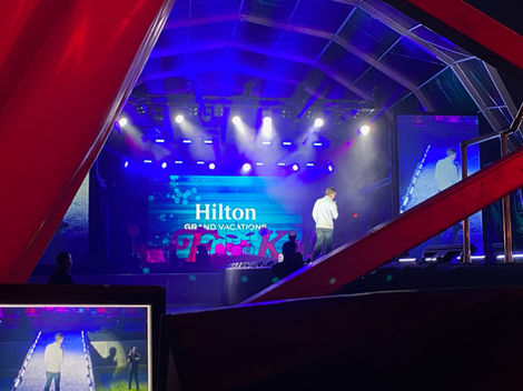 Lake Nona Hilton Vacation Concert Series Lighting Display