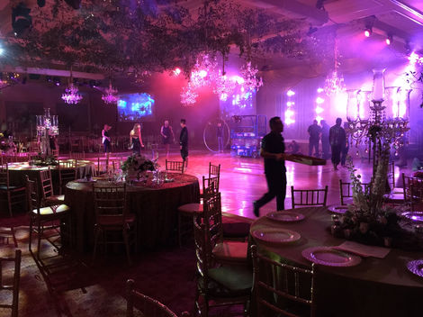 New Years Eve Fantasy Ball Lighting Display